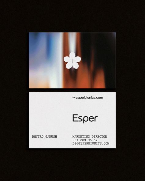 Brand New: New Logo and Identity for Esper Bionics by dimadima Graphic Design Branding Identity, Folder Branding, Graphic Branding, Visuell Identitet, Business Cards Design, Business Stationary, Logo And Identity, Id Design, Grafic Design