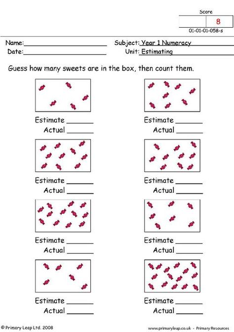 Estimating 1 | PrimaryLeap.co.uk Estimate Worksheet For Grade 2, Estimation Activities Grade 1, Estimation Worksheet, Estimation Activities, Free Music Theory Worksheets, Word Problems 3rd Grade, Probability Worksheets, Fraction Word Problems, Sequencing Worksheets