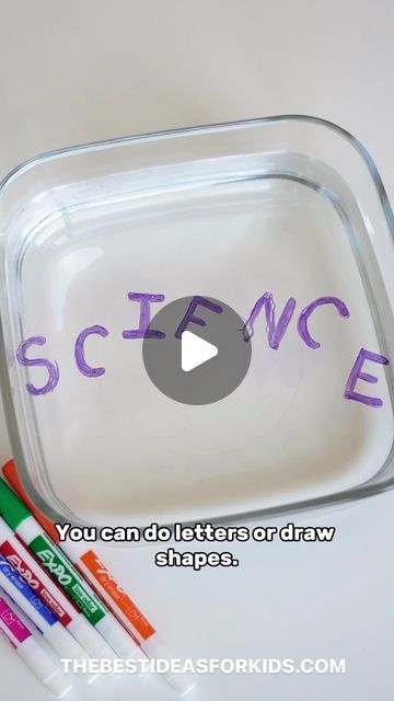 Kim McLeod | The Best Ideas for Kids on Instagram: "FLOATING LETTERS 🤩 🔠
Follow me @bestideasforkids for more fun ideas for kids 🎨 

This simple science experiment is so amazingly cool! 😎 

I love that you only need a few things to do it too. But it can be a little tricky to get the letters into the water without breaking. You may need to try a few times. You can also draw anything as this technique works for all drawings! 

Here’s what you need:

 - Dry Erase Marker - we tested the Ikea brand and the EXPO brand. Your dry erase marker must NOT be washable or it won’t work 

- A metal spoon 🥄 

- A bowl with water 💦 

How to do it:

- Draw the letter on the spoon. Make sure all of the letter elements are touching so it stays together. Press a bit harder to transfer lots of ink.

- Slo Quest Ideas, Floating Letters, Fun Ideas For Kids, Babysitting Ideas, All Drawings, Simple Science, Draw Anything, Easy Science Experiments, Into The Water