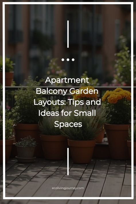 Apartment balconies may be small, but they can still be transformed into beautiful outdoor spaces with the right layout. With the rise of urban gardening, Balcony Garden Layout, Rooftop Garden Urban, Urban Gardening Balcony, Small Flowering Plants, Garden Layouts, Apartment Balcony Garden, Vertical Garden Indoor, Privacy Plants, Small Balcony Garden