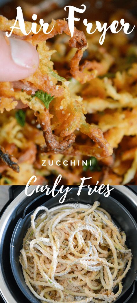 Air Fryer Zucchini Noodles, Airfryer Sides, Fries Alternative, Zucchini Fries Air Fryer, Air Fryer Veggies, Air Fried Zucchini, Vegan Air Fryer Recipes, Air Fryer Zucchini Fries, Air Fryer Dinner