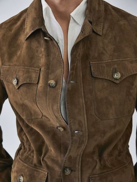 IV Style (「winter」タグが付けられている投稿) Leather Fashion Men, Leather Jacket Men Style, Men Closet, Gents Fashion, Stylish Men Casual, Mens Fashion Inspiration, Suede Fashion, Safari Jacket, Safari Style