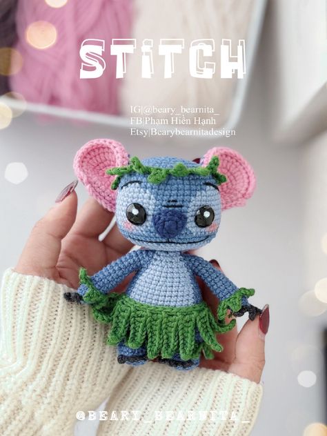 Biology Crochet Pattern, Ursula Crochet Pattern Free, Disney Stitch Crochet Pattern, Crochet Pdf Pattern, Free Halloween Amigurumi Pattern, Crochet Stitch Patterns Free, Scribd Amigurumi Pattern, Disney Crochet Ideas, Crochet Stitch Disney