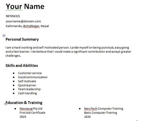 Need help writing resume for applying for your first job/graduate job in Nepal. Whether you are a fresh graduate or soon to be graduated this quick guide will help to write a resume and get the job you have always dreamed of. Teacher Cv Template, First Job Resume, Engineering Resume Templates, Writing Resume, Receptionist Jobs, Write A Resume, Graphic Design Cv, Free Resume Templates, Engineering Resume