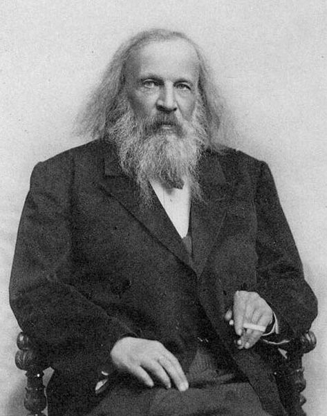 Dmitri Mendeleev, Russian chemist, created the periodic table in 1869 Chemistry Motivation, Dmitri Mendeleev, Vintage Beard, Noble Gas, United Nations General Assembly, Family Research, Physicists, Inventors, Odessa