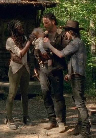 Michonne, Rick, Judith and Carl Rick And Judith, Grimes Family, The Walking Dead Rick, Rick And Carl, Walking Dead Rick, Rick And Michonne, Dead Man Walking, The Day Will Come, The Walking Dead Tv