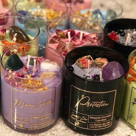 😍😍 @spiritualandpaid has some of the most amazing high vibe manifestation candles! . I love the Good Vibes Only Candle 💙 What’s your… | Instagram Manifestation Candles, Gem Candles, Glam Candles, Candle Logo Design, Candy Candle, Quotes Mind, Homemade Scented Candles, Spiritual Candles, Witch Candles