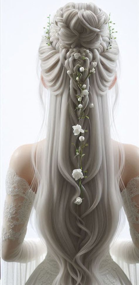 Fancy Blonde Hairstyles, Lord Of The Rings Hairstyles Elves, Elvish Hairstyles Lord Of The Rings, Royale Hairstyle, Fairy Tail Hairstyles, Elvish Wedding Hair, Fairy Princess Hairstyles, Wedding Hairstyles For Long Hair Elegant, Fantasy Hairstyles Princesses