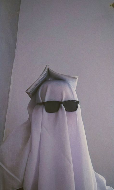 Ghost, Mask, Sunglasses, White