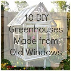 Do you like to collect old windows?  Maybe you’ve come across some really neat window panes and just aren’t quite sure what to do with them.   A homemade greenhouse would be a great way… Old Window Greenhouse, Diy Greenhouses, Homemade Greenhouse, Window Greenhouse, Best Greenhouse, Green House Design, Outdoor Greenhouse, Window Panes, Build A Greenhouse