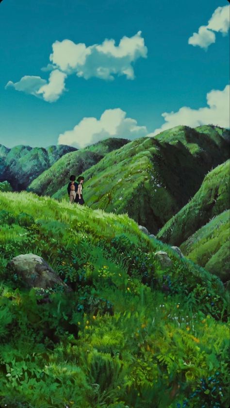 Ghibli Scene Wallpaper, Princess Mononoke Iphone Wallpaper, Gibhli Art, Gibli Studio Scene, Hayao Miyazaki Wallpaper, Studio Ghibli Mononoke, Ashitaka Princess Mononoke, Manqabat Mola Ali, Studio Ghibli Scenes