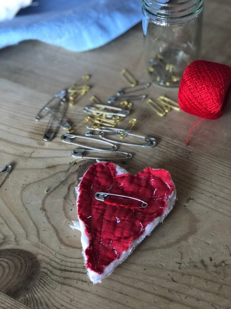 Kilt Pin Jewelry, Random Acts Of Kindness Day, Vintage Valentine Crafts, Random Act Of Kindness, Kindness Day, Fabric Flower Brooch, Fabric Brooch, Random Act, Act Of Kindness