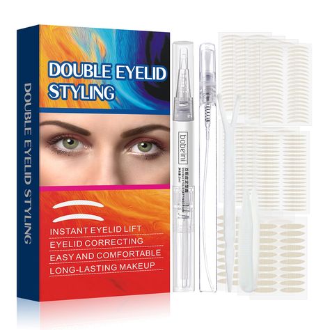 PRICES MAY VARY. 【3 DIFFERENT SIZES】- The product comes with 3 different sizes of eye strips for hooded eyes, 1 double eyelid cream, 1 fork bar, 1 tweezer, and 1 spray bottle, which is good for your daily use and replacement. Different sizes of eye lid lifters can bring different widths of eyelids, which can meet your long-term needs. 【INSTANT EYELID LIFTING EFFECT 】The beauty secret tool for bigger and wide-opened eyes. Try this easy to use strips by for eyelid lift without surgery. perfect for Mono Eyelid, Eyelid Cream, Droopy Eyelids, Eyelid Lift, Eyelid Tape, Instant Lifts, Double Eyelid, Eye Makeup Pictures, Long Lasting Makeup