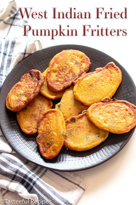 #pumpkin #pumpkinrecipes #pumpkinfritters #caribbeanpumpkinfritters Pumpkin Fritters Recipe Caribbean, Aip Curry, Pumpkin Recipes Indian, Pumpkin Fritters Recipe, Christmas Munchies, Fried Pumpkin, Barbados Food, Caribbean Foods, Pumpkin Fritters