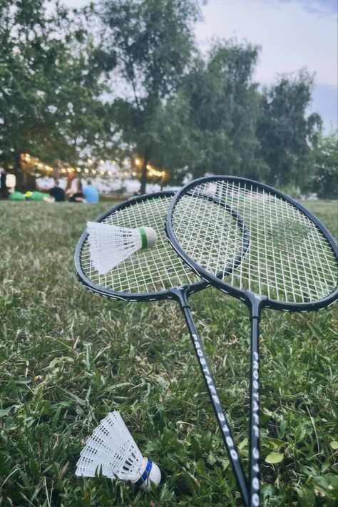 Badminton relax summer vacation vibes green sport time Badminton Date, Badminton Aesthetic, Sport Badminton, Sport Time, Badminton Sport, Vacation Vibes, Summer Bucket Lists, Dream Lifestyle, Summer Dream