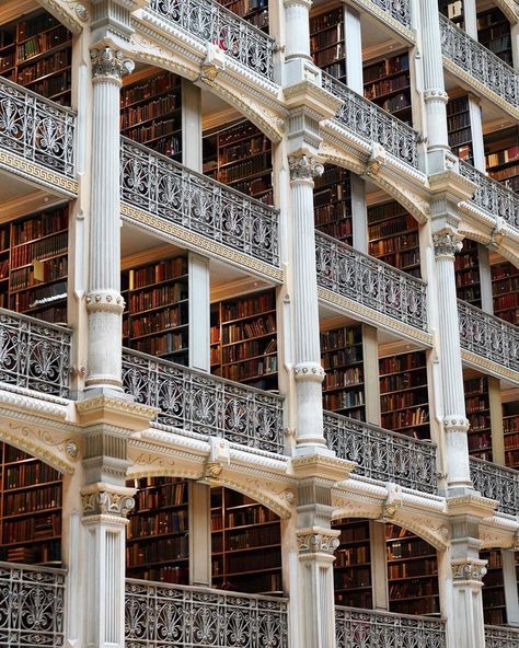 George Peabody Library, Baltimore, Maryland by flipflopcaravan George Peabody Library, Peabody Library, Library Aesthetic, Baltimore Maryland, I Love Books, Love Book, Baltimore, Maryland, Internet