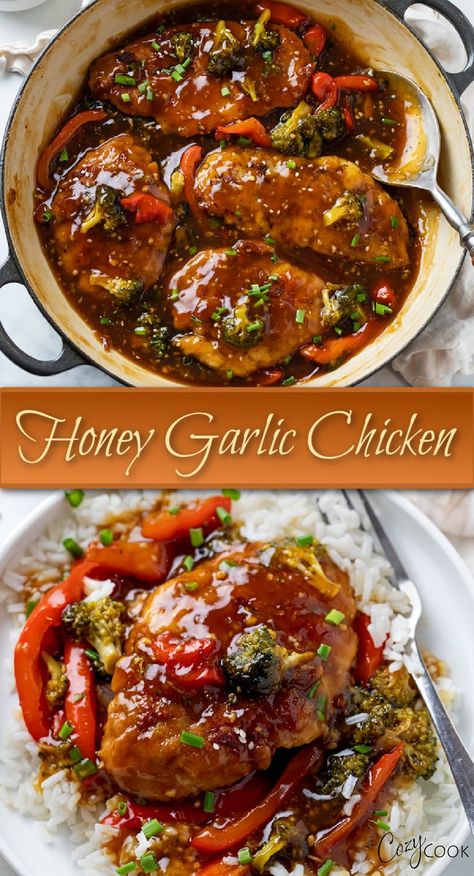 honey garlic chicken over rice Honey Garlic Sauce For Chicken, Garlic Chicken Rice, Garlic Sauce For Chicken, Serve Over Rice, Creamy Mushroom Pasta, Honey Garlic Sauce, Sauce For Chicken, Honey Garlic Chicken, Yummy Chicken Recipes