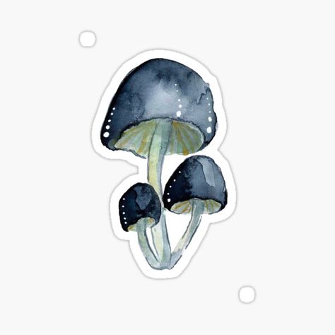 Mushrooms Stickers, Abstract Stickers, Mushroom Stickers, Watercolor Mushroom, Dark Academia Room, Academia Room, Stickers Watercolor, Agenda Stickers, Bujo Stickers