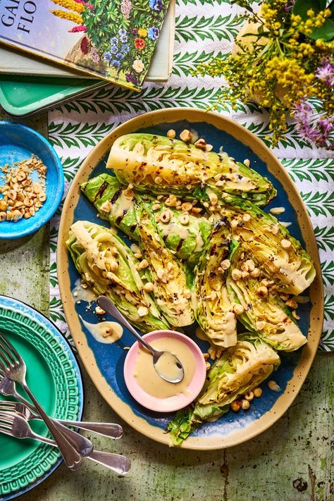 Hispi Sweetheart Cabbage Wedges Hispi Cabbage, Cabbage Wedges, Best Packing Cubes, Grilled Cabbage, Tahini Dressing, Cabbage Recipes, Good Housekeeping, Home Recipes, Clean Eating Recipes