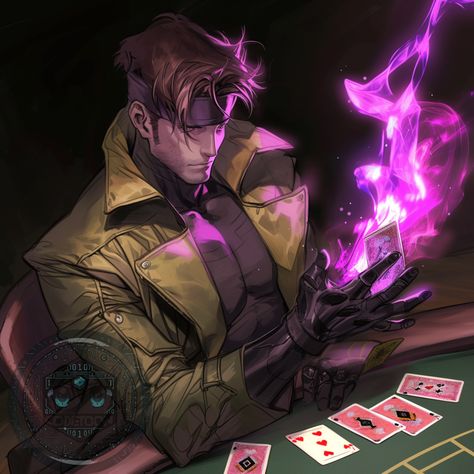 Gambit’s Game   "Gambit sees your bet, and raises it. 'Cause the cards always be in my favor."  #gambit #xmen #cardsharp #alwayswinning #masterofcards #xmen97 #poker #classicxmen #marvel #xmenuniverse #uncannyxmen #comicbooks #comicbookgeek #epic #xmen92 #90sxmen #marvelstudiosxmen #xmenedits #gambitedit #gambitedits   🃏✨ Play the hand you’re dealt with @codetoons, where every draw tells a story. Place your bets! Gambit Cards, Gambit Pfp, Gambit Fanart, Gambit Fanart X Men, Gambit Icon, Gambit Art, Gambit Xmen Fanart, Gambit Xmen 97, Xmen Gambit Art