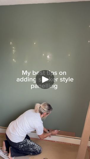 17K views · 2.4K reactions | Shaker style panelling…

I’ve added this kind of panelling a few times now and this is definitely the way I have found the easiest. 

1.  Drawing the panelling on the wall is to use as a guide and to make sure you’ve measured everything correctly. 

2.  Make sure your first panelling along the bottom is bang on straight. If not it could set all of the rest of the panelling out. 

3.  I find by placing the vertical panels on the wall with frog tape gives me the peace of mind that if the top horizontal panelling isn’t straight I can still then amend the vertical panels.

Will you be DIYing this weekend? 

All pre-cut mdf I bought from my local wood merchants @arbortimber. This mdf is 6mms thick and 8cms wide. 

Don’t forget to follow along @jillyshumblehome for m Shaker Wall Paneling Living Room, Easy Diy Panel Wall, Shaker Style Paneling, Shaker Panelling Wall, Panelling Measurements, Vertical Wall Paneling, Horizontal Panelling, Panelled Walls, Styling Hacks