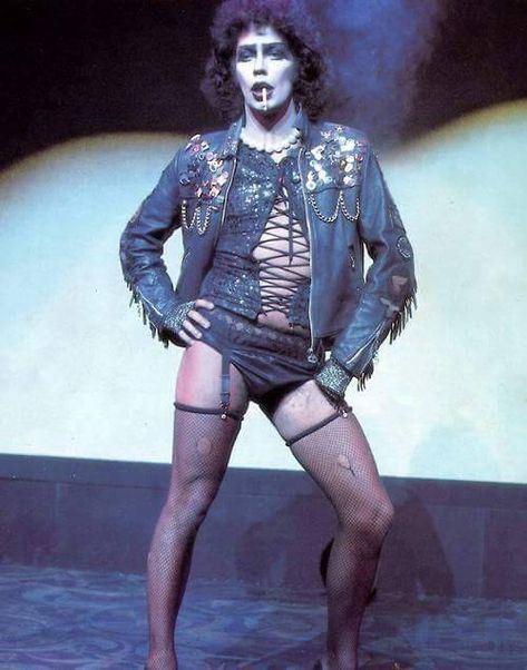 Tim Curry Frank N Furter Costume, Rocky Horror Picture Show Costume, Rocky Horror Costumes, Rocky Pictures, Tim Curry Rocky Horror, Horror Costume, Rocky Horror Show, Tim Curry, Horror Pictures