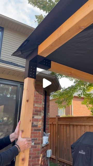 Pergola Top Ideas, Diy Shade Outdoor, Toja Grid Pergola Ideas, Paver Walkway Diy, Pergola Shade Diy, Toja Grid, Rooftop Patio Design, Pergola Diy, Pergola Carport