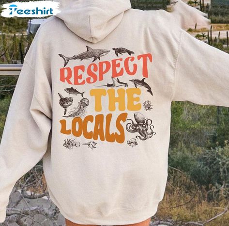 Retro Respect The Locals Shirt , Be Kind To The Sea Crewneck Short Sleeve Check more at https://customizationtrend.com/retro-respect-the-locals-shirt-be-kind-to-the-sea-crewneck-short-sleeve-4735/ Jaws Tshirt, Respect The Locals, Feeling Thankful, Who You Love, Love Always, Memorable Gifts, Be Kind, The Locals, The Sea