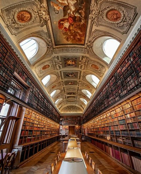 Law School Life, Design Studio Workspace, Beautiful Library, Interior Paintings, Library Aesthetic, Paper Book, Home Library, Library Books, Luxembourg