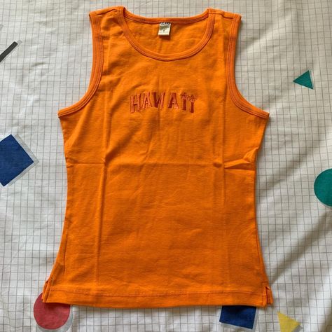 Thrifty Clothes, Embroidered Orange, Thrift Shop Finds, Orange Tops, Clothing Haul, Thrifted Outfits, Pinterest Outfits, Going Out Outfits, Cute Simple Outfits