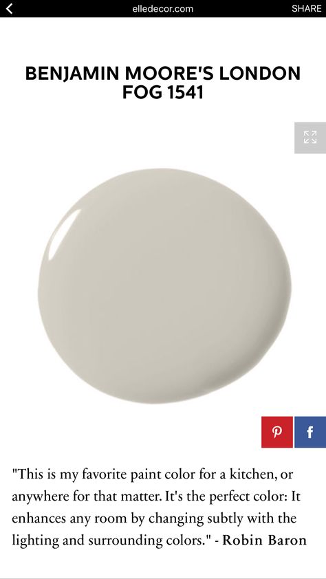 Benjamin Moore London Fog, Interior Wall Colors, Paint Color Inspiration, House Color Palettes, Neutral Paint Colors, Favorite Paint Colors, Sherwin Williams Paint Colors, Room Paint Colors, Kitchen Cabinet Colors