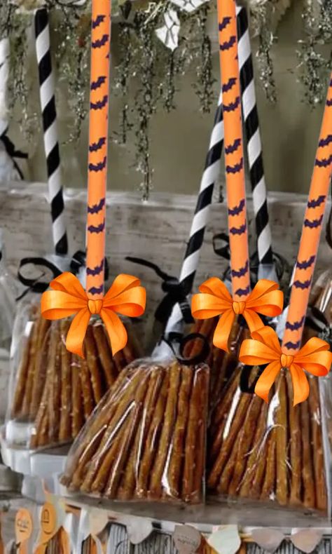 Halloween Party Food Ideas. Are you ready to turn your Halloween… | by Castlerandom | Jul, 2023 | Medium Witch Broom Pretzel Bags, Pretzel Stick Broomsticks, Pretzel Stick Witches Broom, Pretzel Witches Broom, Broom Stick Pretzels, Witches Broom With Pretzels, Witch Broom Pretzels, Broom Pretzel Sticks, Halloween Food Gift Ideas