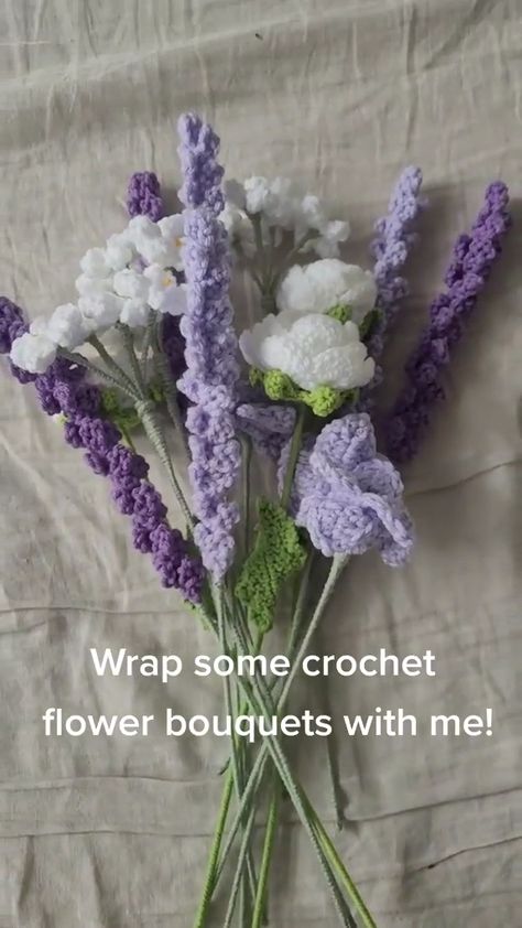 Crochet Flower | Knitted Flower | Crochet Flower Bouquet | Gift For Her Crocheting Flower Bouquet, Crochet Gifts For Birthday, Crochet Gifts For Moms Birthday, How To Crochet A Flower Bouquet, Woolen Flower Bouquet, Crochet Gift Ideas For Mum, Knit Flower Bouquet, Teachers Day Crochet Gifts, Crochet Flower Bouquet Wrapping Tutorial