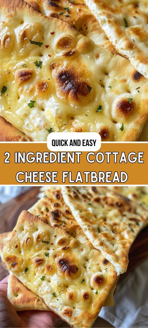 2 Ingredient Cottage Cheese Flatbread Cheese Flatbread Recipes, Cottage Cheese Dinner, Cottage Cheese Recipes Healthy, Easy Flatbread, Cheese Flatbread, Cottage Cheese Recipes, Flatbread Recipes, Bariatric Recipes, 2 Ingredient