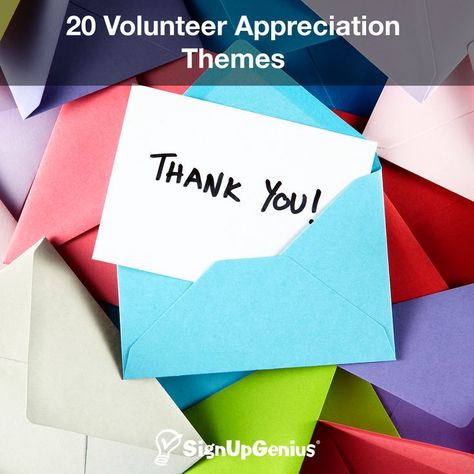 20 Volunteer Appreciation Themes. Say thank you to your organization's helpers — from school and church volunteers to nonprofit and club volunteers. Volunteer Appreciation Themes, Volunteer Appreciation Party, Volunteer Board, Appreciation Themes, Awana Cubbies, National Volunteer Week, Recognition Ideas, High Funny, Volunteer Recognition