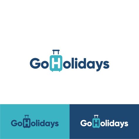 Design #15 by mekanin | Go Holidays Logo For Travel Agency, Travel App Logo, Travel Agency Logo Ideas, Travel Logo Design Ideas, Travel Agency Branding, Travel Company Logo, Holiday Logo Design, Event Logo Design, Trip Logo