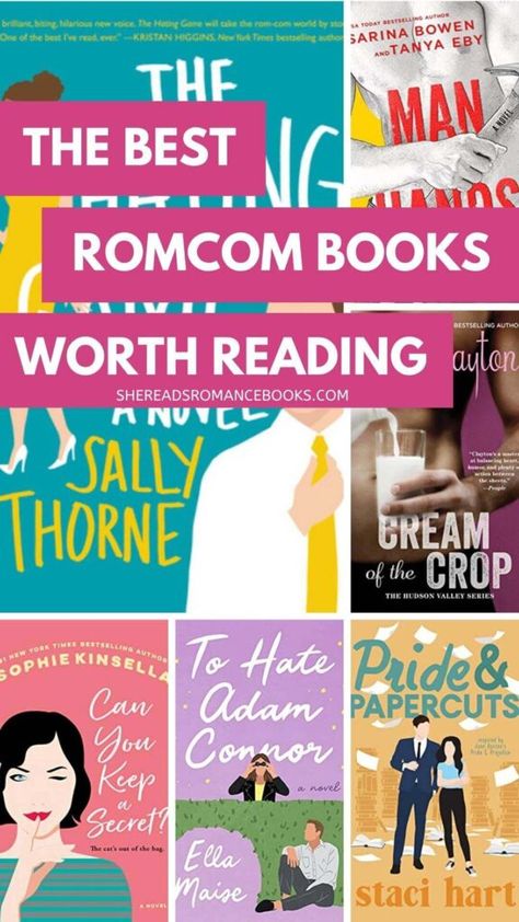 35 Hilarious Romcom Books That Will Have You Laughing Out Loud – She Reads Romance Books Best Rom Com Movies, Romantic Comedy Books, Romcom Movies, Books Worth Reading, Romcom Books, Funny Romance, Laughing Out Loud, Contemporary Romance Books, Romantic Books