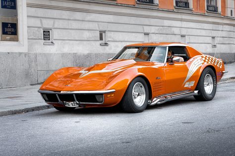 Corvette Chevrolet Stingray, 1970 Corvette, Corvette Summer, Old Corvette, Vintage Corvette, Corvette C3, Orange Car, Classic Corvette, Chevrolet Corvette Stingray