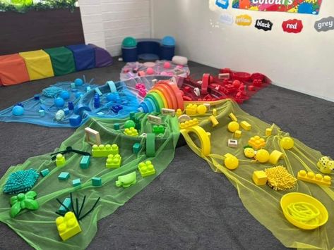 Eyfs Colour Activities, Colour Activities Eyfs, Colour Sorting Activities, Classroom Idea, Nursery Activities, Baby Learning Activities, Daycare Activities, School Garden, Toddler Play