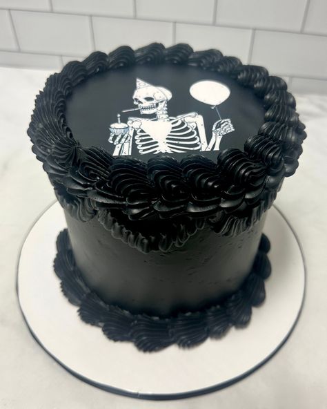 The party never stops 🖤💀 #blackbirthdaycake #kupcakekitchen #wantcake #cakeinspiration #blackcake #blackcakes #birthdaycakeideas #birthdayideas #birthdaypartyideas #birthdayinspiration #cakedesigner #designercakes #customcakes #cakelove #cakeartist #beautifulcakes #amazingcake #amazingcakes #birthdaycakeforhim #birthdaycakeforher #cakeforhim #cakeforher #skeletonparty #santaclarita #santaclaritavalley #scv #scvcakes #scvfoodies #scvsmallbusiness #santaclaritafoodies Skeleton Cake, Black Birthday Cake, Skeleton Party, Birthday Cake For Him, Black Birthday, Birthday Cakes For Men, Man Birthday, Cake Creations, Cake Inspiration