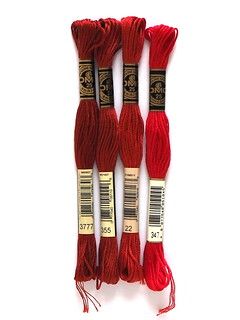 Review - New DMC Floss Colors 2017 Ancora Crafts Dmc Floss Chart, Cross Stitch Floss, Dmc Embroidery, Red Colour Palette, Cross Stitch Thread, Dmc Embroidery Floss, Line Art Tattoos, Thread Bracelets, Diy Bracelets Easy