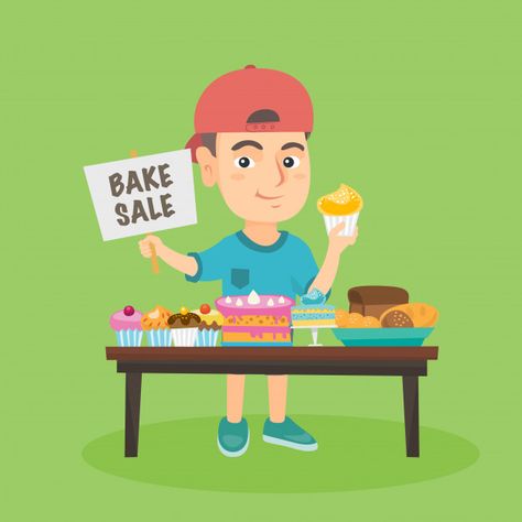 Little boy running charity bake sale. | Premium Vector #Freepik #vector #business #sale #people #children Sales Design, Homemade Jams, Homemade Jam, Bake Sale, Graphic Editing, Photoshop Design, Mockup Design, Premium Vector, Graphic Resources