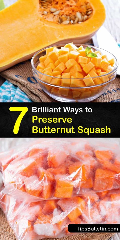 Acorn Squash Preserving, Acorn Squash Freezing, Things To Do With Butternut Squash, Butternut Squash Recipes To Freeze, Preserve Butternut Squash, Dehydrating Butternut Squash, Dehydrate Butternut Squash, Dehydrated Butternut Squash, Freezing Acorn Squash