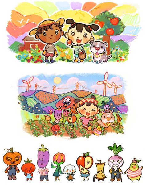 Agriculture Art, Food Cartoon, 2d Character, You're My Favorite, Kids Book, Color Harmony, Book Layout, Make Happy, Plant Illustration