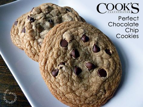 Cooks Illustrated Recipes, Mountain Christmas, Best Chocolate Chip Cookies Recipe, Perfect Chocolate Chip Cookies, Chocolate Chip Cookie Recipe, Chocolate Cookie Recipes, Cooks Illustrated, Oreo Dessert, Chip Cookie Recipe