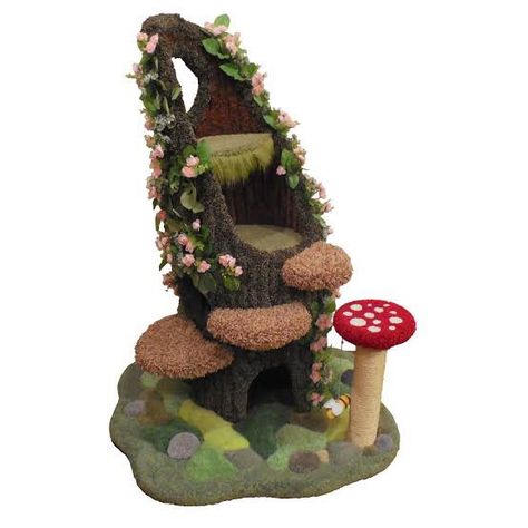 Cottagecore Cat, Cat Castle, Enchanted Tree, Cat Tree House, Cat Towers, Cat Scratching Post, Cat Tower, Tree Stump, Scratching Post