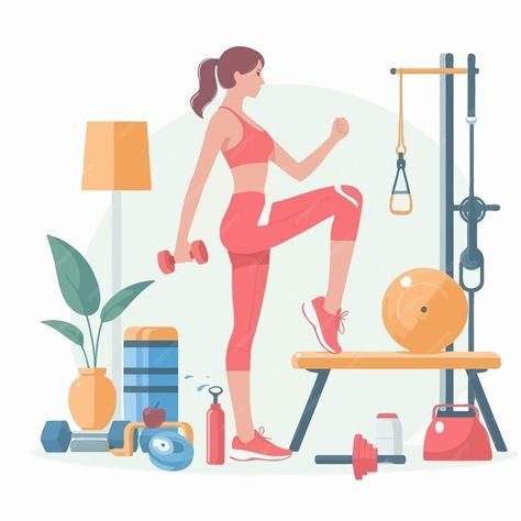 A cartoon of a woman doing fitness exercise | Premium AI-generated vector Exercise Cartoon, Clipart Free, Free Business Card Mockup, Business Card Maker, Flyer Maker, Poster Maker, Presentation Template Free, Poster Invitation, A Cartoon