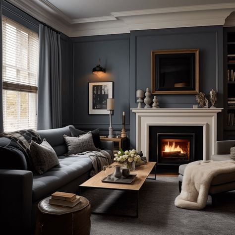 Mastering Paint Colours For Dark Rooms | 17 Best Secrets! Dark Paint Living Room, Colors To Brighten A Room, Dark Lounge, Dark Walls Living Room, Top Paint Colors, Dark Rooms, Wall Colours, Dark Hallway, Snug Room