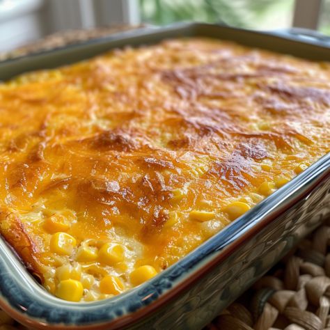 Cream Cheese Corn Casserole - Good For Recipes Corn Casserole With Cream Cheese Jiffy, Cream Cheese Corn Casserole With Jiffy, Cream Corn With Cream Cheese, Corn Casserole For A Large Crowd, Corn Au Gratin Casserole, Creamy Corn Casserole With Cream Cheese, Sweet Corn Casserole Recipe, Corn Cream Cheese Casserole, Cream Cheese And Corn Recipes