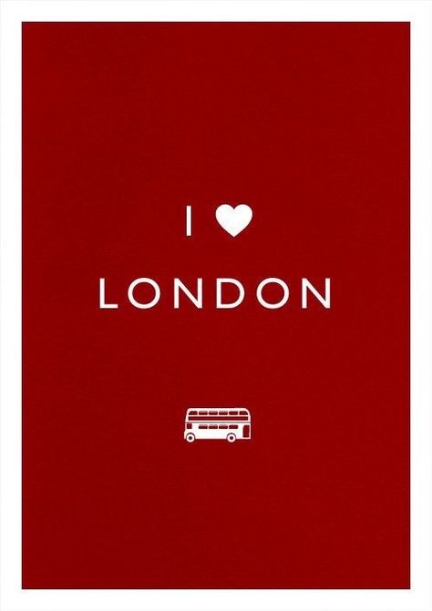 London Bus Illustration, I Love London, British Things, London Dreams, Travel London, Love London, London Poster, Illustration Typography, London Baby